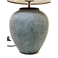 Lampa ceramiczna Rustykalna z abażurem 45cm